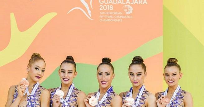 Българският ансамбъл по художествена гимнастика спечели европейската титла във финала