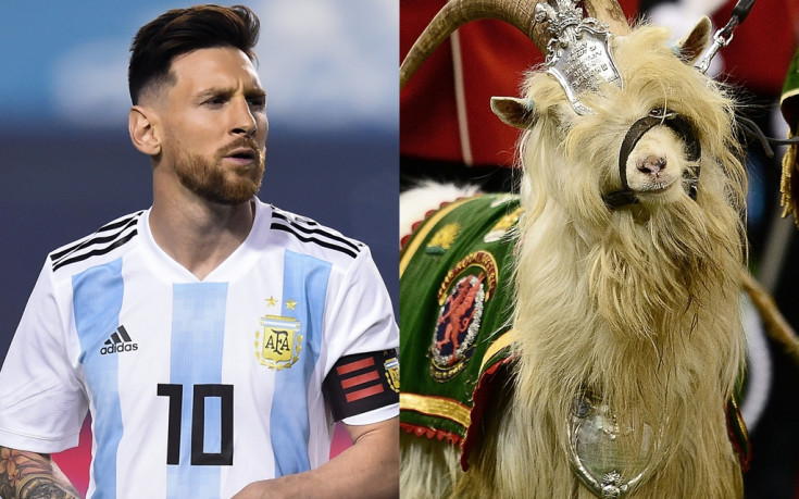 Списание направи култова фотосесия на Меси с... кози