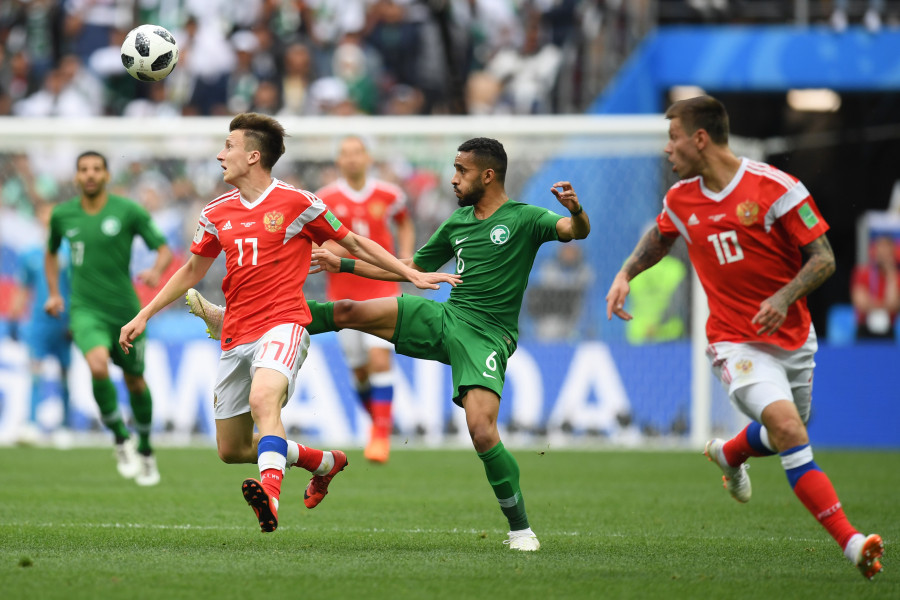 Русия Саудитска Арабия 2018 юни Мондиал мач откриване откриването1