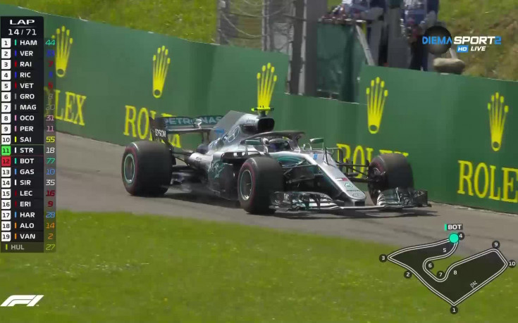 Валтери Ботас отпадна от ГП на Австрия