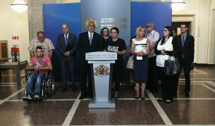 Бойко Борисов след срещата с представители на хората с увреждания