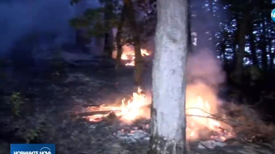 Пожарът в Благоевградско стигна близко село&nbsp;