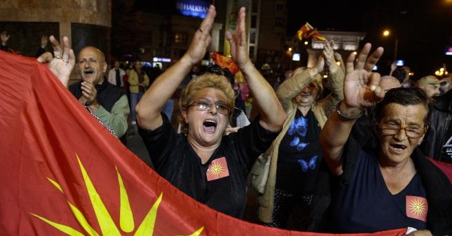 Над 91 от гласувалите на референдума в Македония в неделя