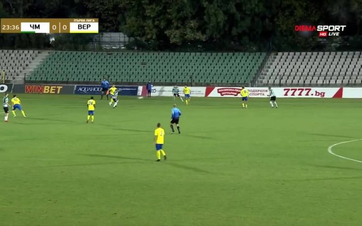 Черно море - Верея 2:0 /първо полувреме/