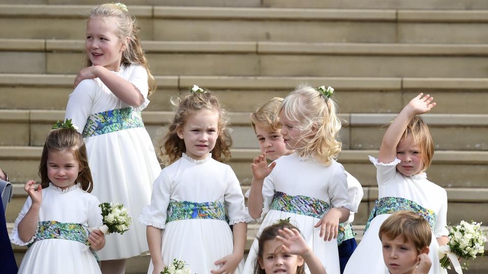 Малките шафери на сватбата на принцеса Юджийн отново приковаха вниманието на всички към себе си. И предизвикаха широки усмивки.