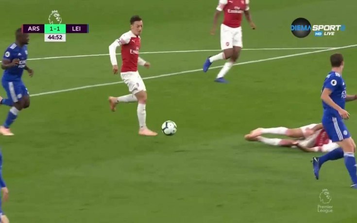 Арсенал - Лестър 1:1 /първо полувреме/