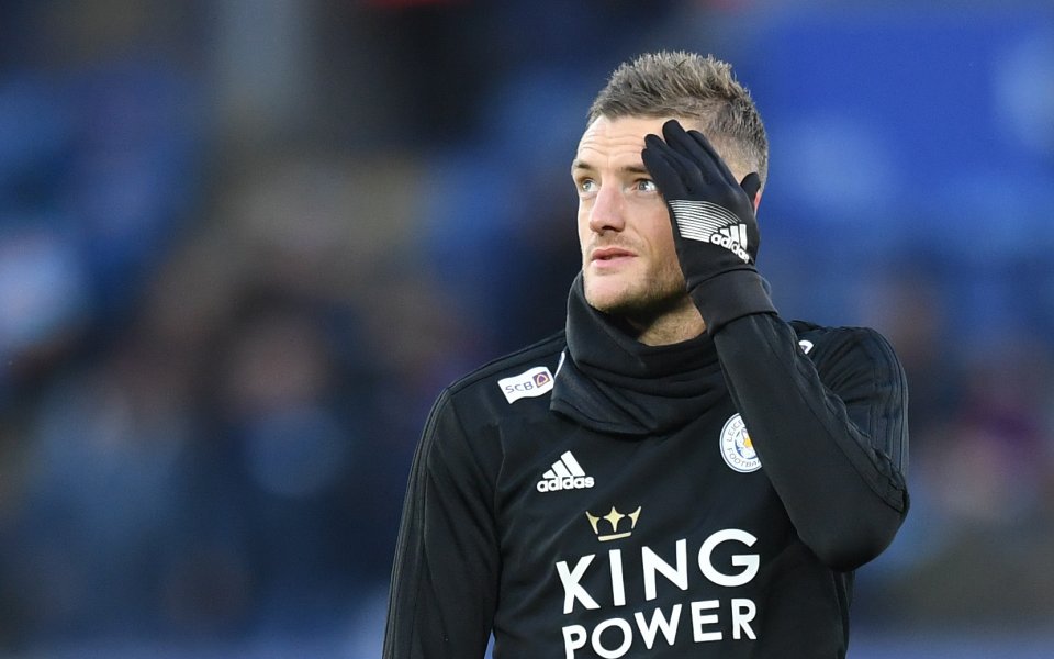 Нападателят на Лестър Сити Джейми Варди се изкачи на първа