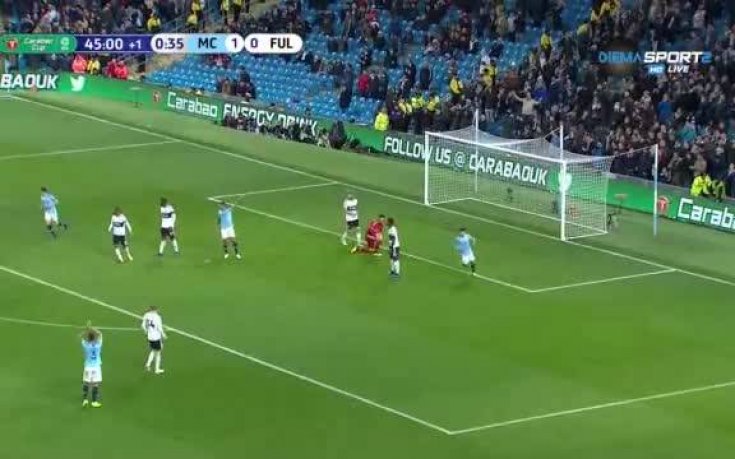 Манчестър Сити - Фулъм 1:0 /първо полувреме/