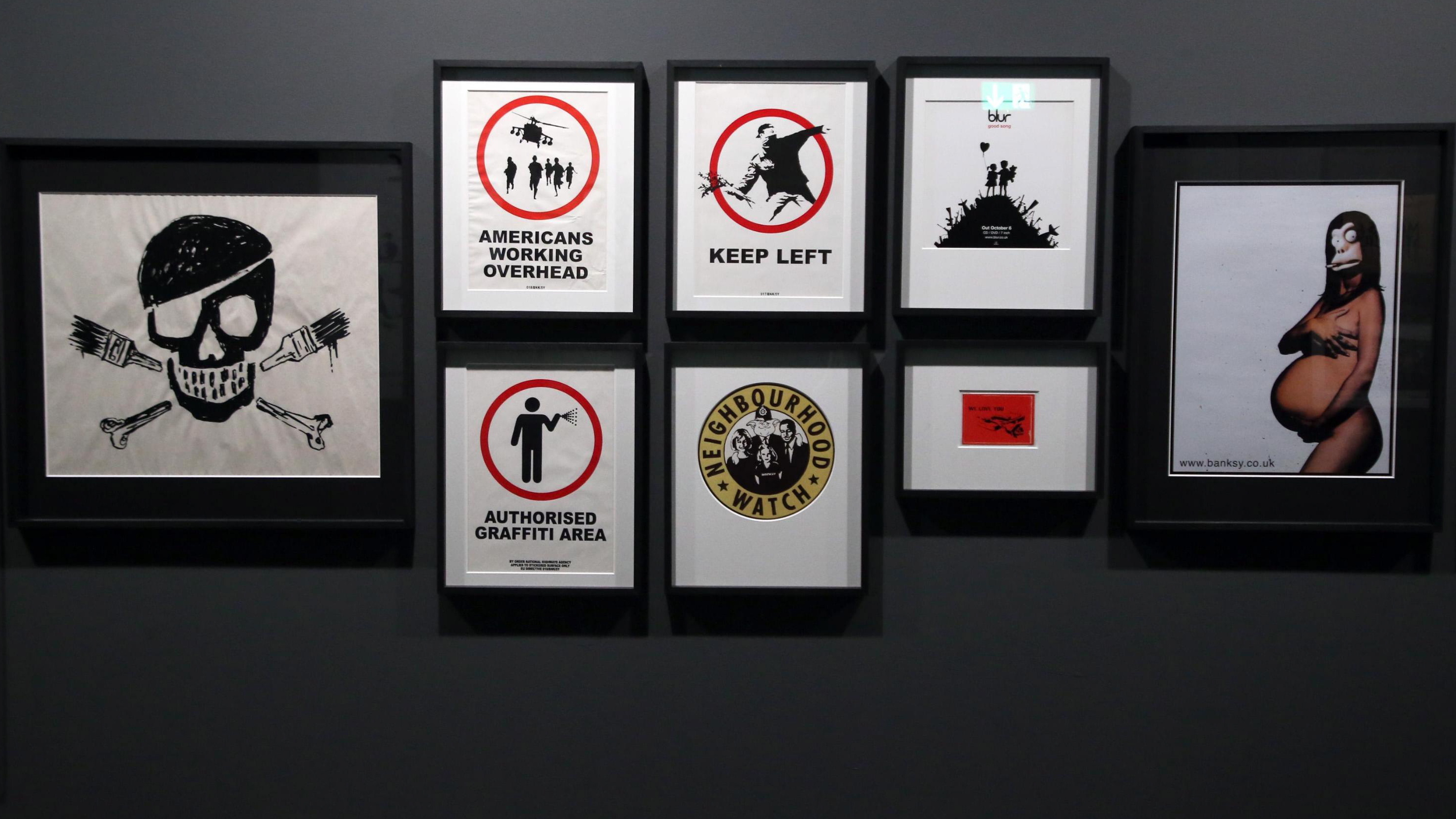 Изложбата "Визуален протест, изкуството на Banksy" в музей "Мудек", Милано, Италия, от 21 ноември до 14 април 2019 г.