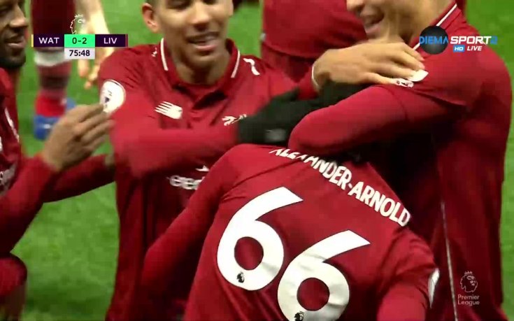 Перфектен фаул на Арнолд и Ливърпул куфее