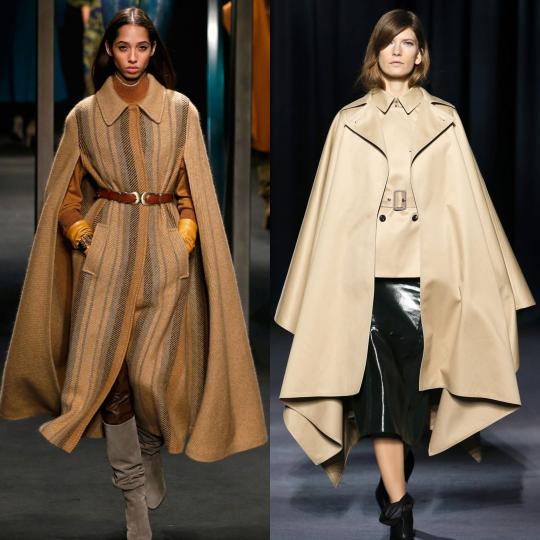 <p><b>Пелерина</b><br />
Най-модерното палто тази зима. Моделът може да е с вътрешни ръкави или ръцете да са отвън. Материята, цветът и принтът подлежат на безкрайни вариации.</p>

<p>&nbsp;</p>

<p><i>Alberta Ferretti, Givenchy</i><br />
&nbsp;</p>
