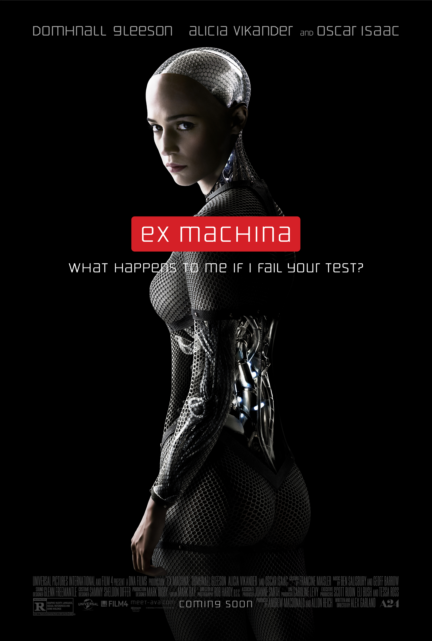 10. Ex Machina / „Ex_Machina: Бог от машината“ (2014) – Режисьор: Алекс Гарланд; Участват: Домнал Глийсън, Алисия Викандър, Оскар Айзък