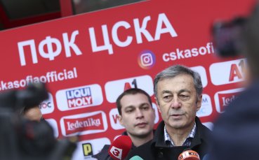 Изпълнителният директор на ЦСКА Пламен Марков коментира на пресконференцията преди