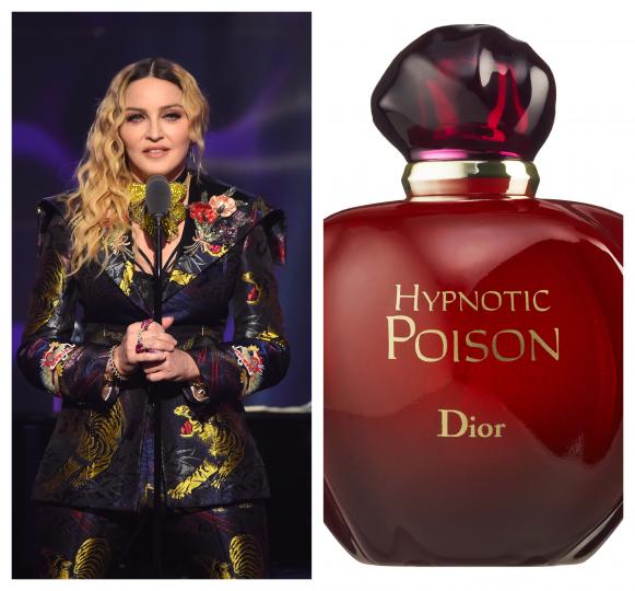 <p>За Мадона нищо друго, освен Hyponotic Poison на Dior</p>