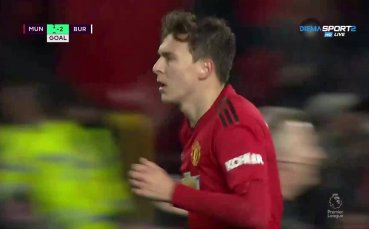 Линдельоф изравни за Юнайтед срещу Бърнли