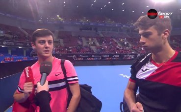 Лазаров и Донски доволни след участието си на Sofia Open