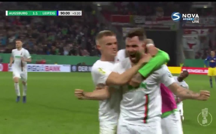 Аугсбург - РБ Лайпциг 1:2 /репортаж/