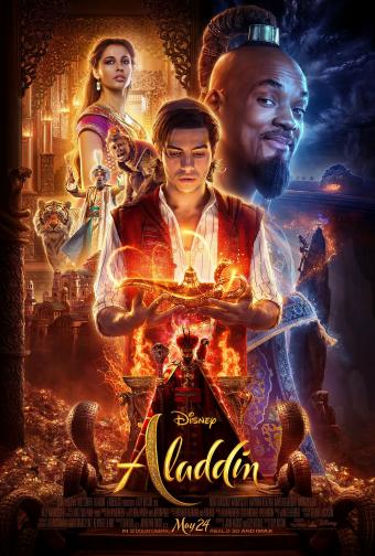  Aladdin / „ Аладин “ – Премиерна дата: 24/05/2019; Режисьор: Гай Ричи; Участват: Уил Смит, Наоми Скот, Насим Педрад 
