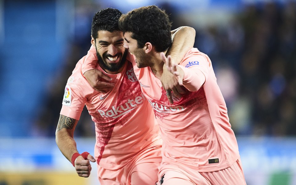 Барселона спечели с 2:0 визитата си на Алавес от 34-ия