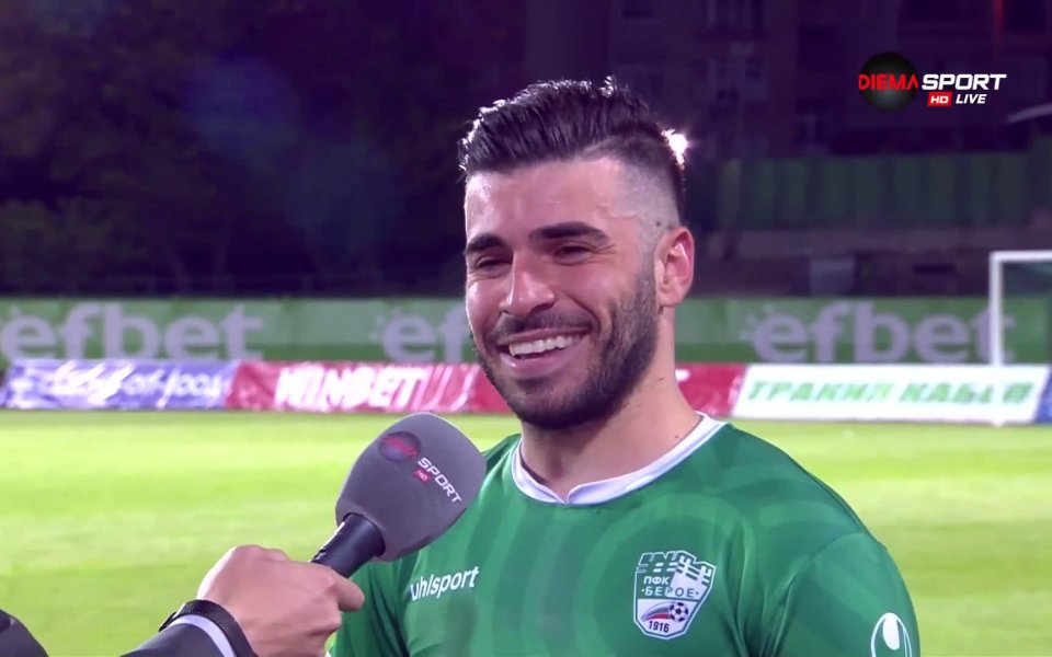 Героят за Берое срещу Лудогорец Педро Еуженио логично бе избран