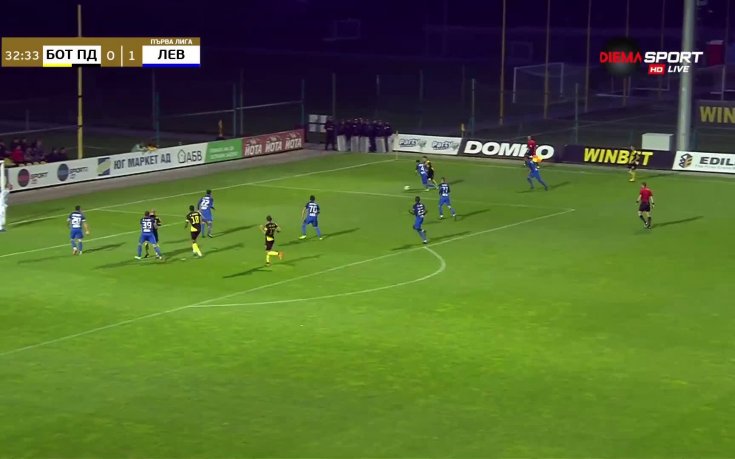 Ботев Пд - Левски 0:1 /първо полувреме/