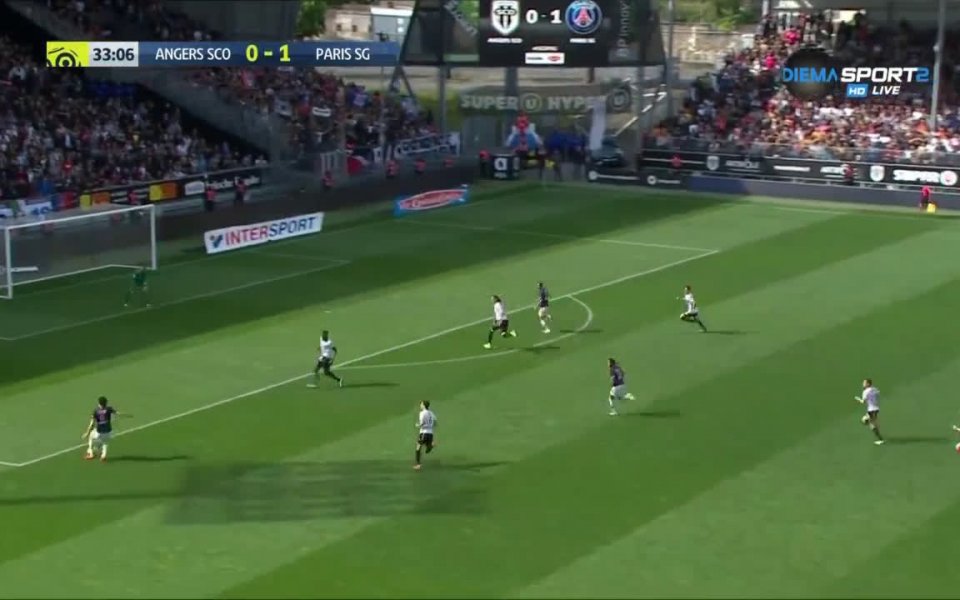 Анже и Пари Сен Жермен изиграха страхотна първа част на