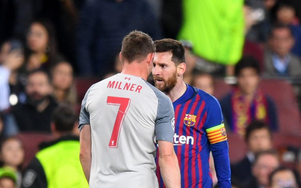 Звездата на Барселона Лионел Меси обидил халфа на Ливърпул Джеймс