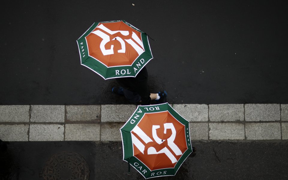 Победа за дъжда – няма да се играе тенис на Ролан Гарос