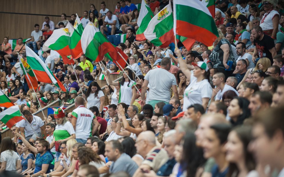 Националният тим на България по волейбол за мъже играе срещу