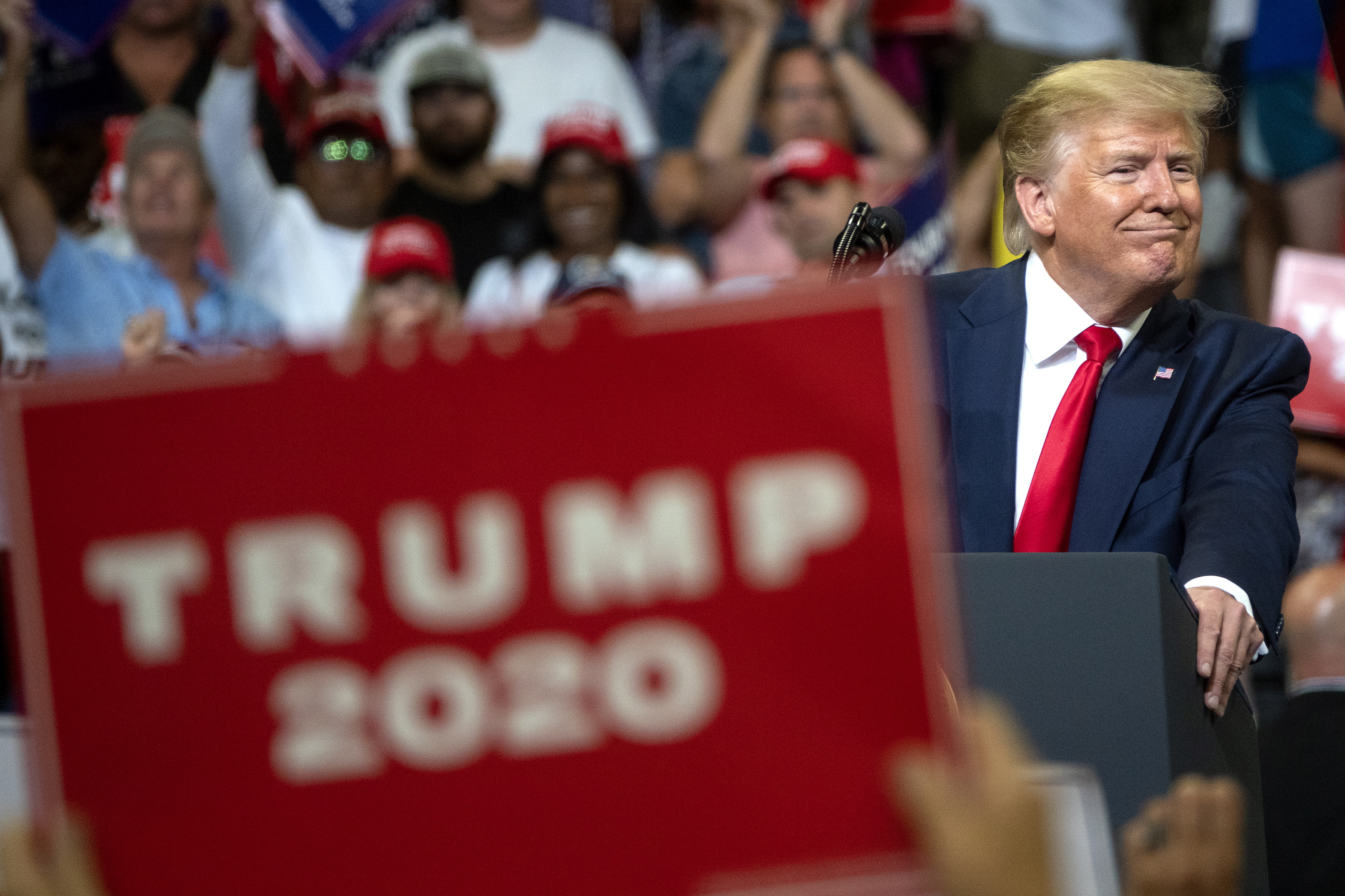 Президентът на САЩ официално откри кампанията си за втори мандат на президентските избори през 2020 г. Снимките са от Орландо, Флорида (18 юни, 2019 г.)