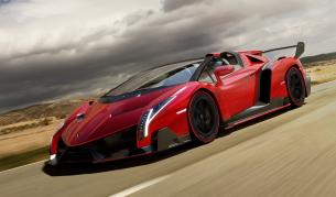 Lamborghini Veneno Roadster. Произведени са само 9, като стартовата цена на всеки бе $4,5 млн.