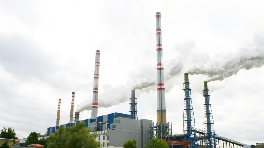  Комин на Топлоелектрическа централа 