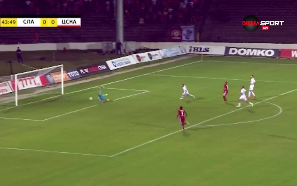 Младият вратар на Славия Георги Георгиев направи феноменален мач срещу