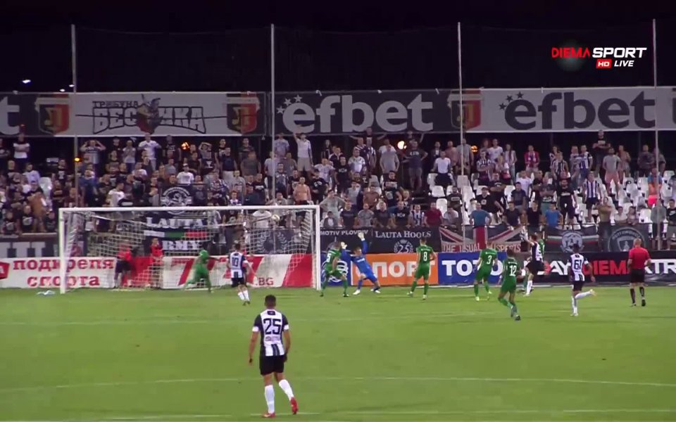 Голът на Бирсент Карагерен в мрежата на Лудогорец, 4 кръг