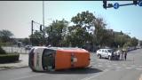  Джип прекатурна кола за спешна помощ, пострада доктор 