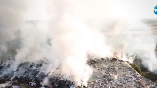  Спрян е пожарът в Свищов, сметището обгази на километри 