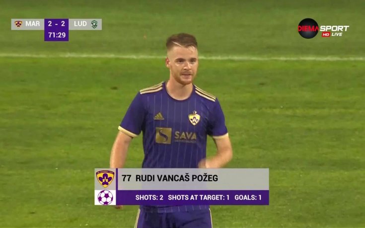 Пожек спомогна на Марибор да изравни на Лудогорец -2:2