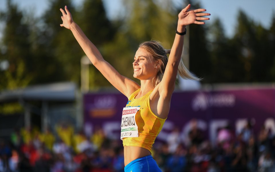 Сребърната медалистка в скока на височина от Световното първенство по