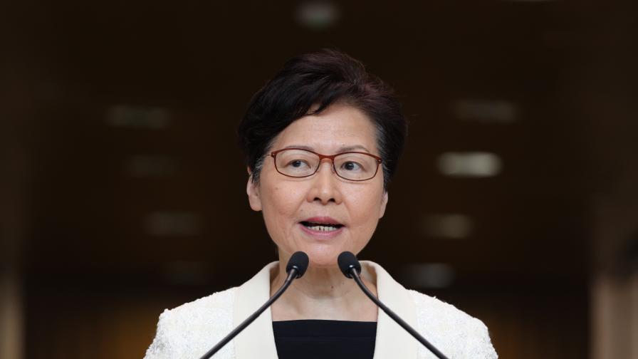 Лидерът на Хонконг с пресконференция след изтекъл запис