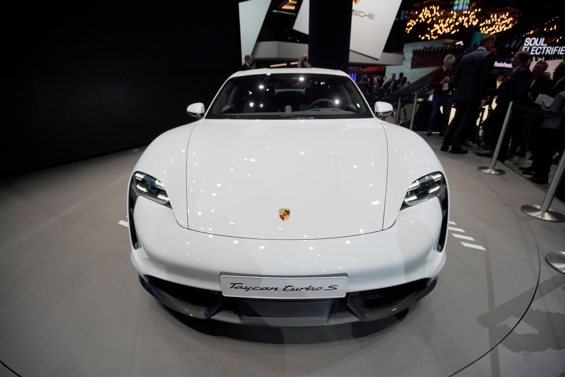 <p>Porsche Taycan turbo S electric</p>