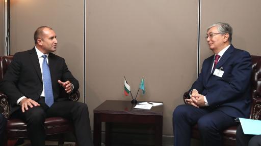  Президентите Румен Радев и Касим-Жомарт Токаев 