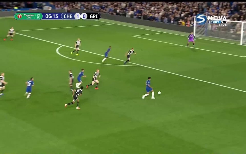 Челси води с 3:1 срещу Гримзби Таун в двубой от