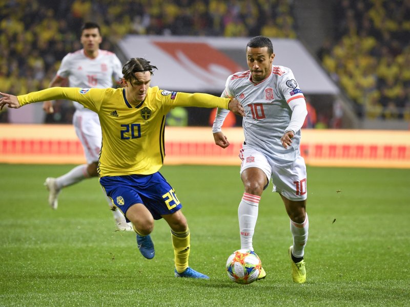Швеция Испания Евро2020 квалификация 2019 октомври1