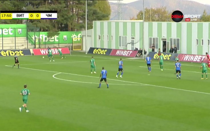 Витоша - Черно море 0:0 /първо полувреме/