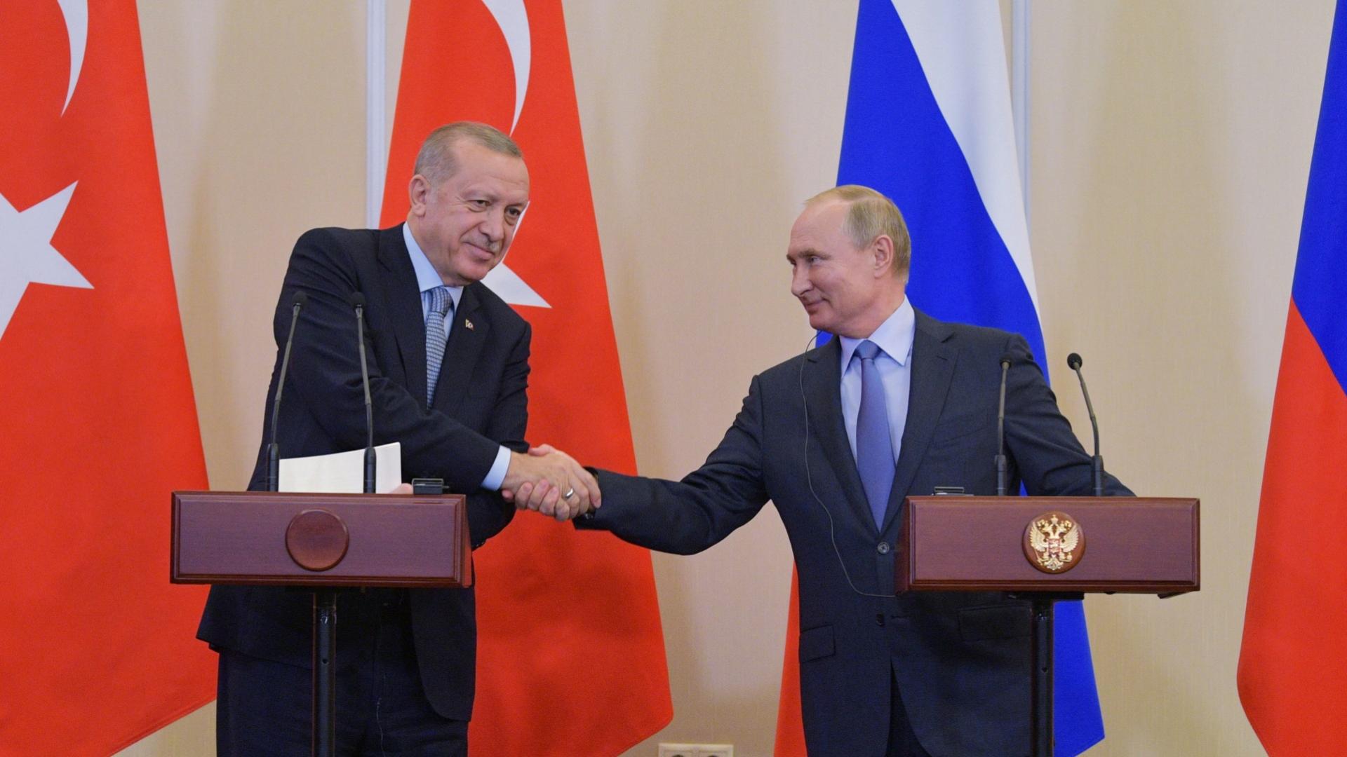 Турският президент Реджеп Тайип Ердоган е заявил пред руския си