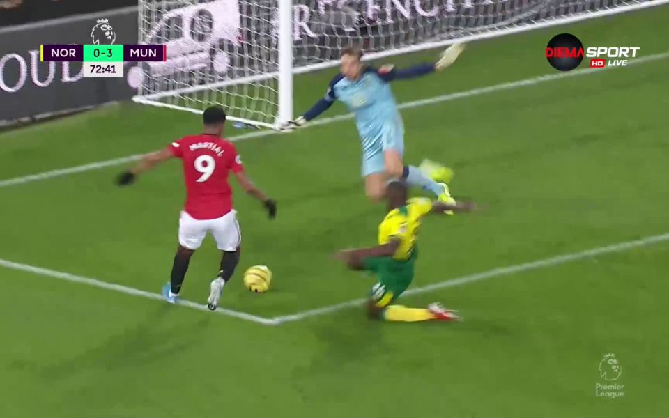 Отборът на Манчестър Юнайтед записа победа с 3:1 срещу Норич