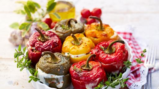  <p>Здравословни пълнени чушки</p> 