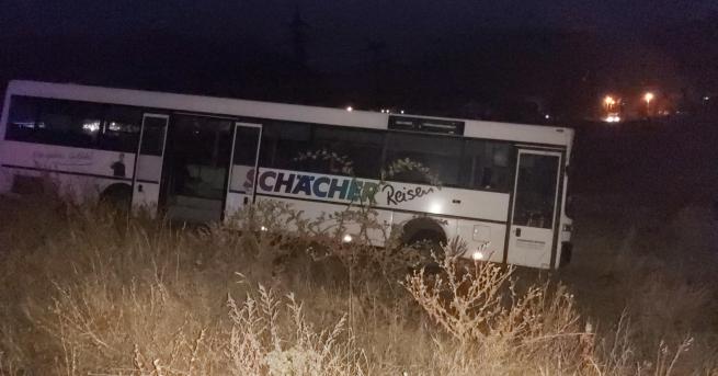 България Инцидент с автобус край Шипка Автобусът е превозвал работници,