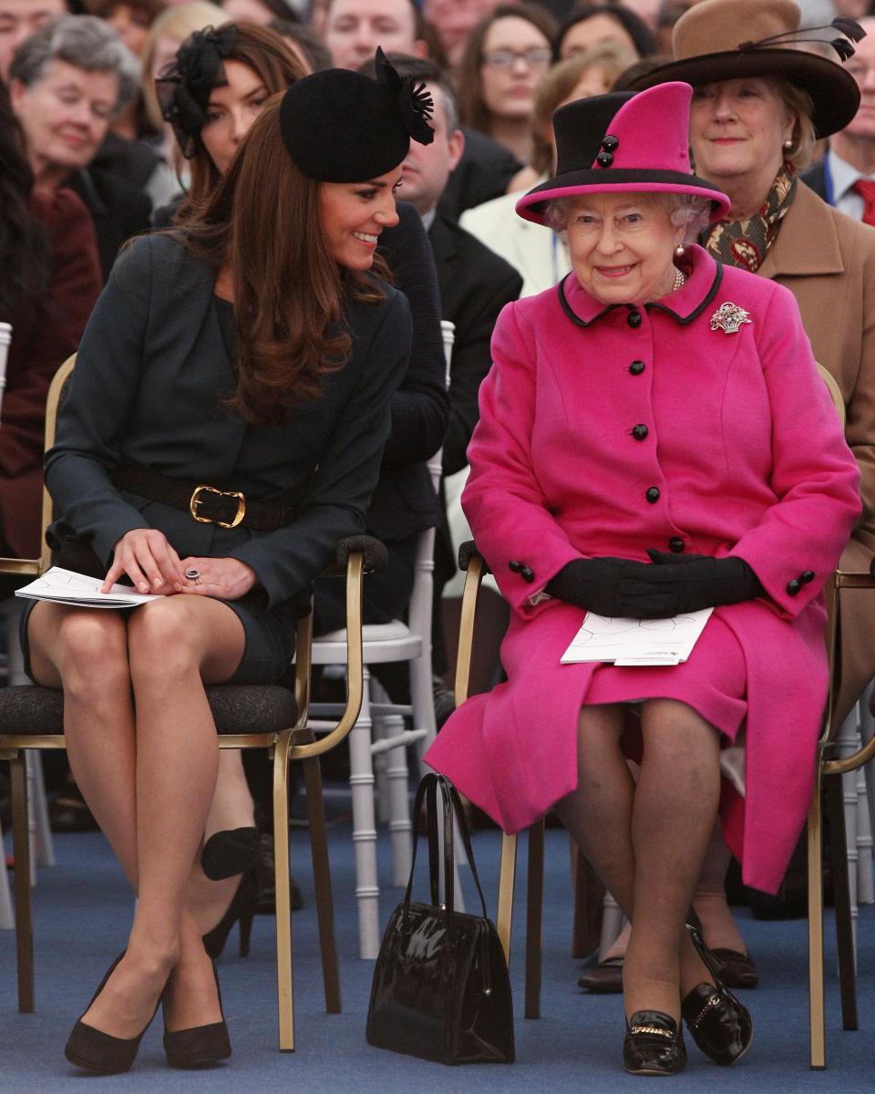  Кейт Мидълтън и кралица Елизабет 