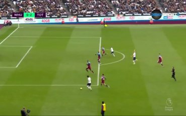 На почивката Тотнъм води с 2 0 на Уест Хем в